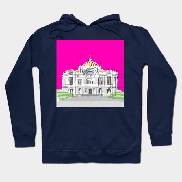 beaux arts in mexico architecture building Hoodie by jorge_lebeau